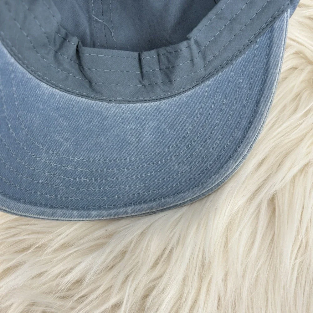 AMERICAN EAGLE HAT Baseball CAP OSFM Blue Green White Logo Strapback Dad Cap